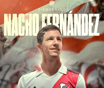 Nacho Fernández vuelve a casa. Captura/RiverPlate
