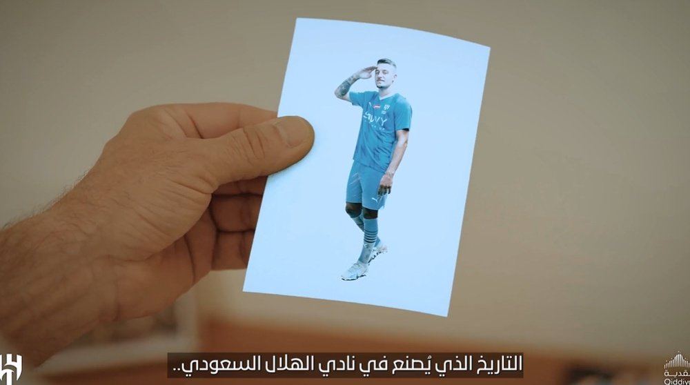 Milinkovic-Savic assina pelo Al Hilal. Captura/Alhilal_FC