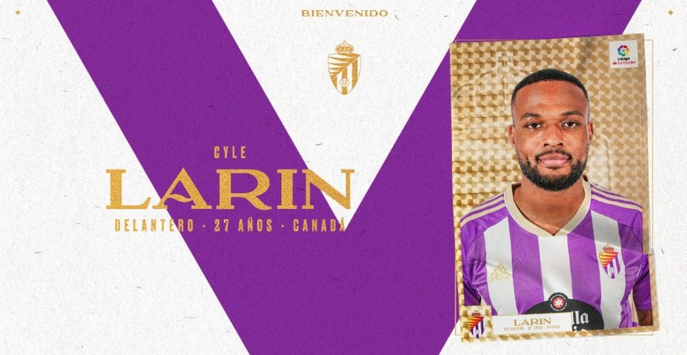 El Real Valladolid incorpora a Larin como cedido. Captura/@realvalladolid
