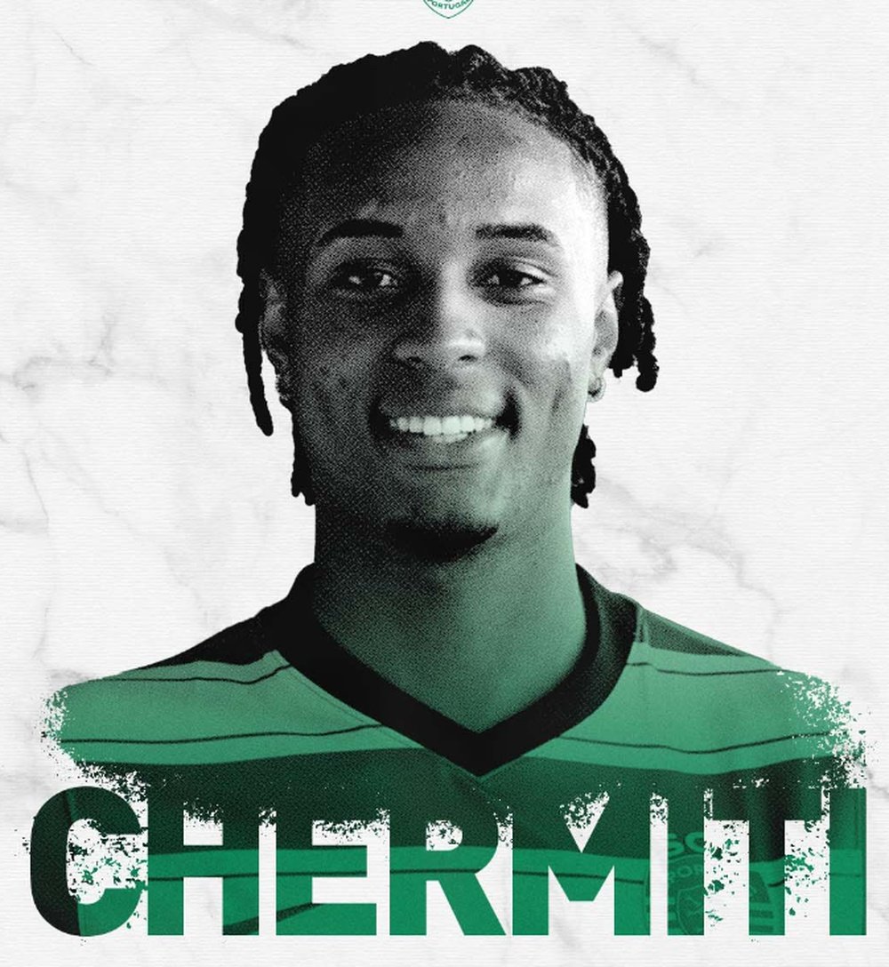 Youssef Chermiti, renovado hasta 2027. Captura/@Sporting_CP