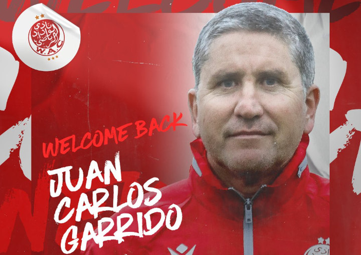 Juan Carlos Garrido regresa al banquillo del Wydad Athletic