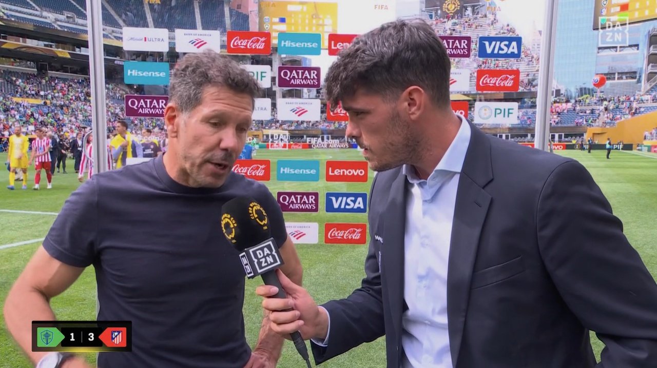 Para Simeone, ya solo quedan finales. Captura/DAZN