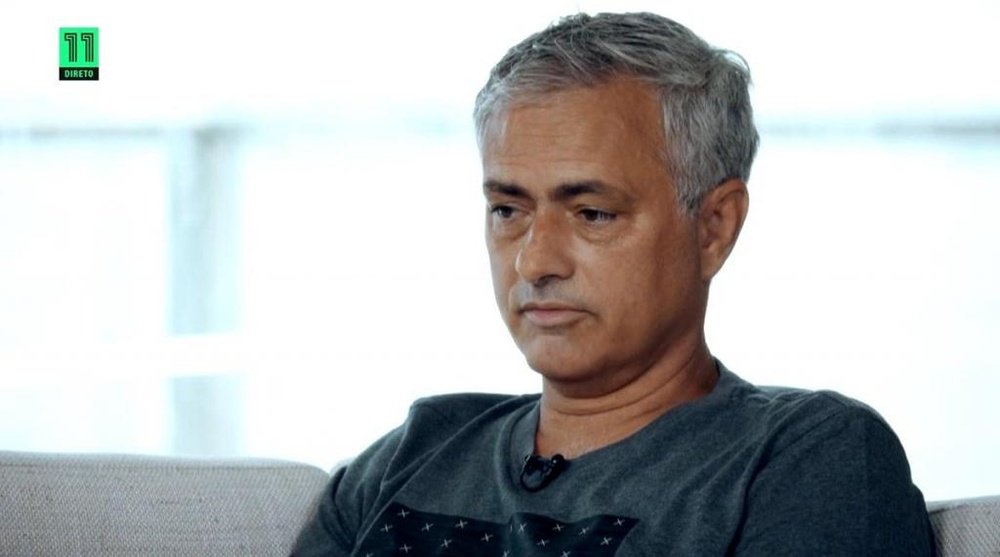 Mourinho recordó su etapa como entrenador del Madrid. Captura/Canal11