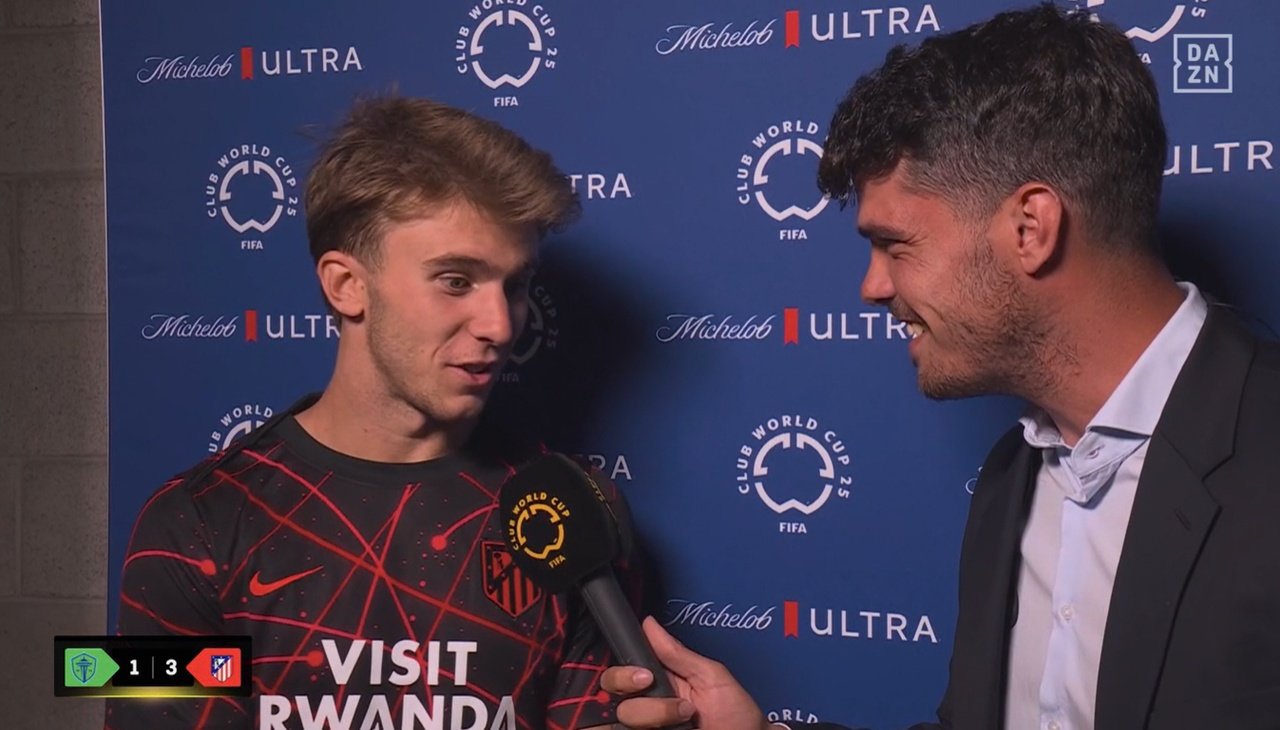Barrios fue el MVP del partido. Captura/DAZN