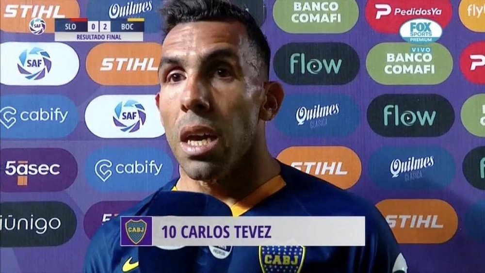 Carlos Tévez s'est exprimé sur son temps de jeu à Boca Juniors. . Captura/FOXSports