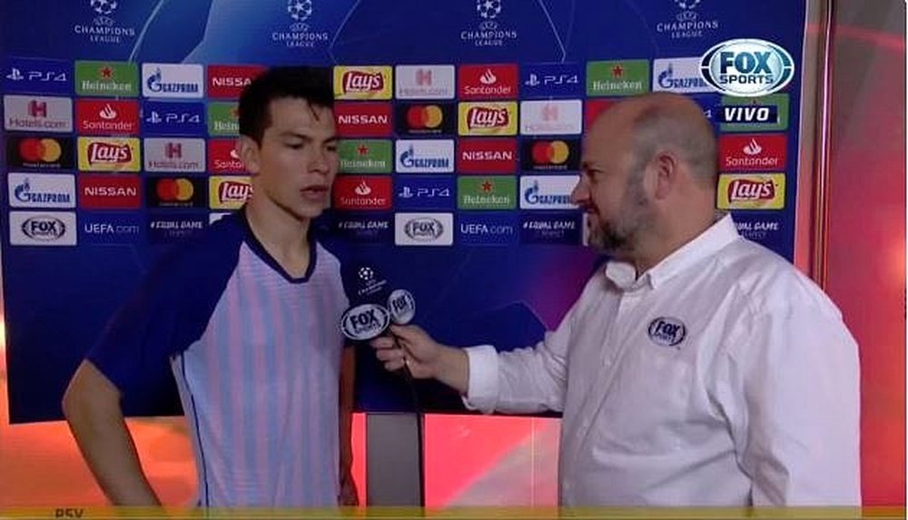 The Mexican didn't want Messi's shirt. Captura/FoxSports