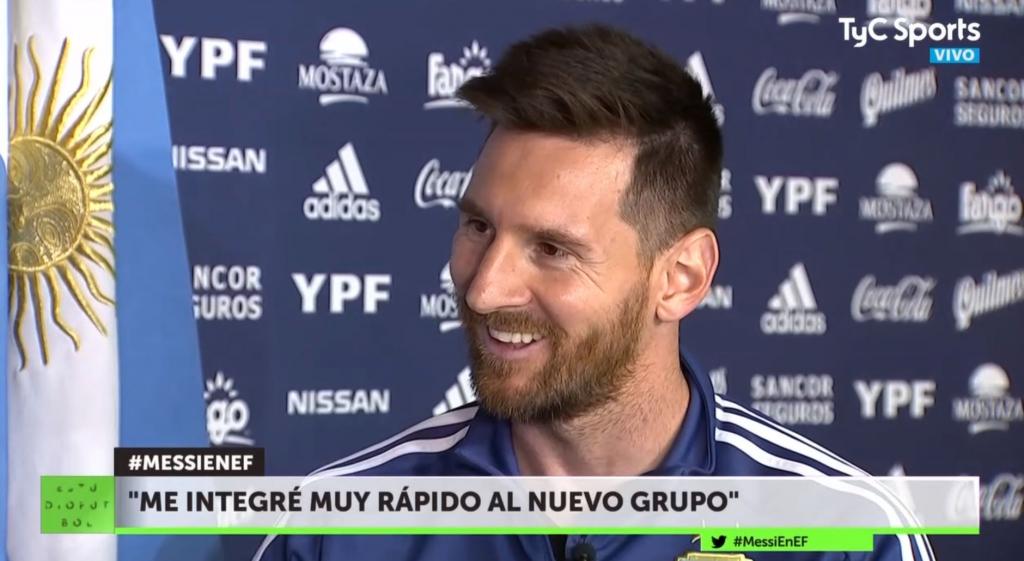 Así Fue La Entrevista A Leo Messi Con Argentina 6620