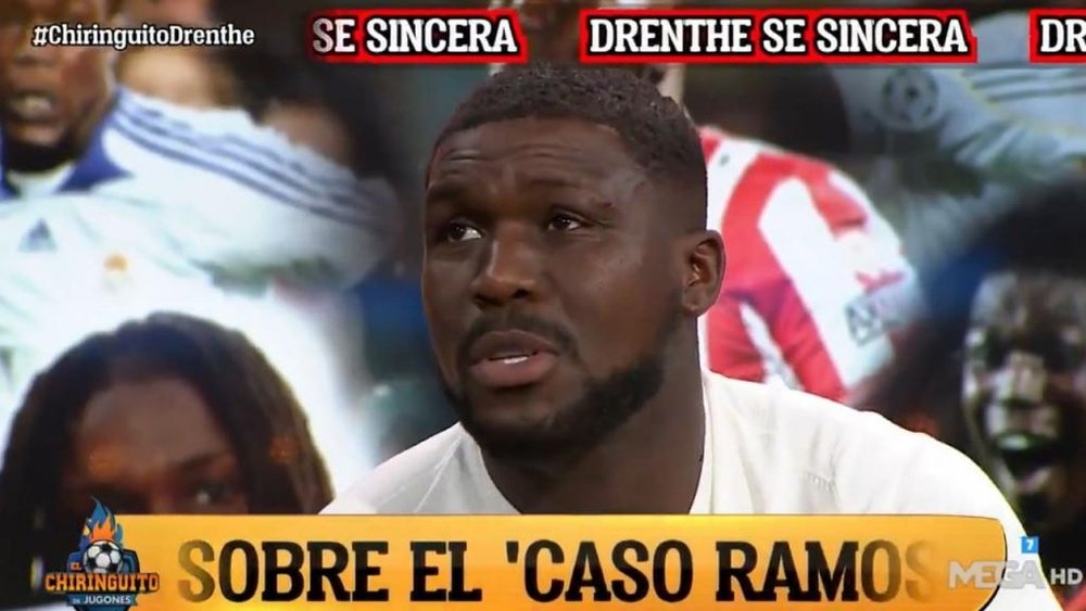 Drenthe habló de su pasado en 'El Chiringuito'. Captura/MEGA