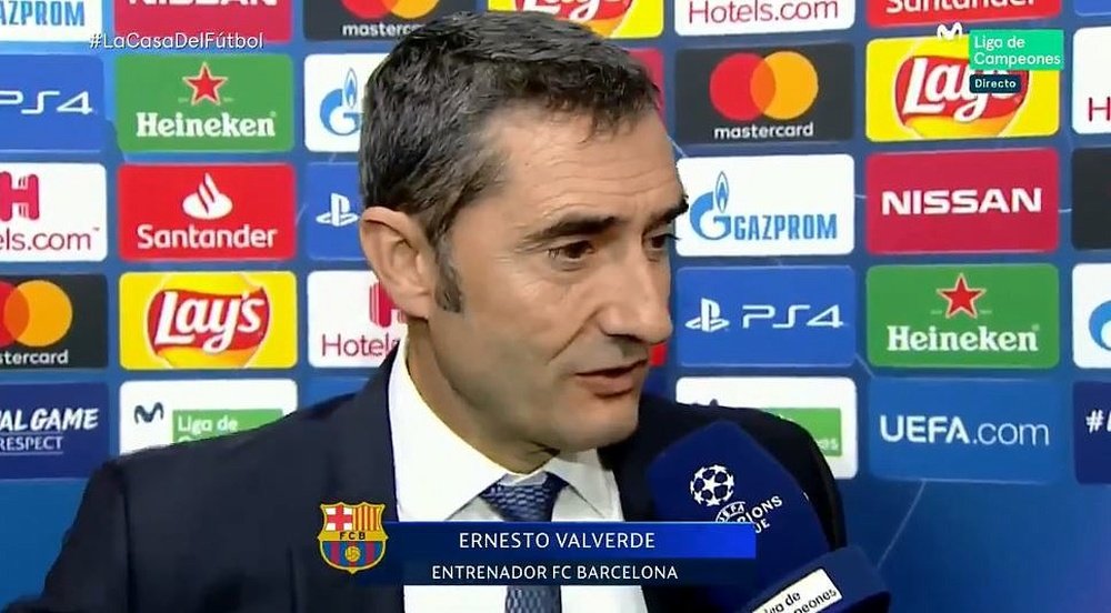 Valverde a évoqué la forme de Messi. Captura/Movistar+