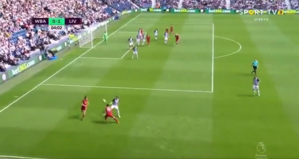 Ings has broken his goal drought against West Brom. Screenshot/SportTV3