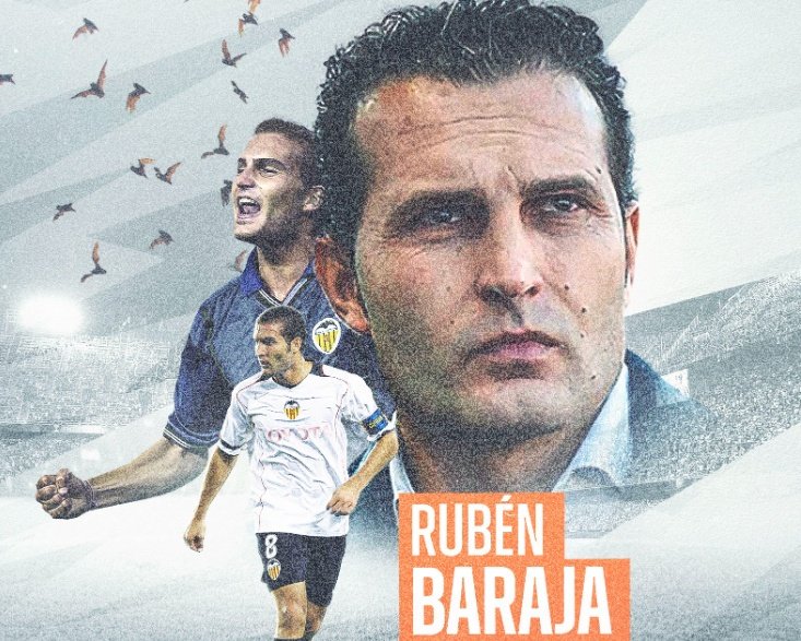 Rubén Baraja coge las riendas del equipo en lugar de Voro. ValenciaCF