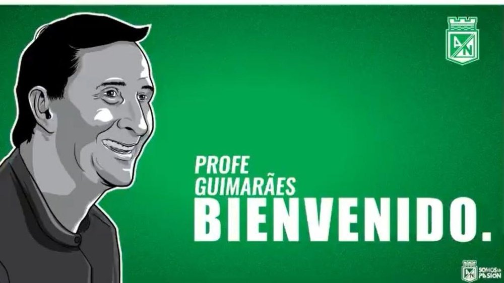 OFICIAL: Alexandre Guimaraes, nuevo entrenador de Nacional. Twitter/AtléticoNacional