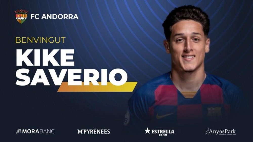 El FC Andorra obtiene la cesión de Kike Saverio. FCAndorra