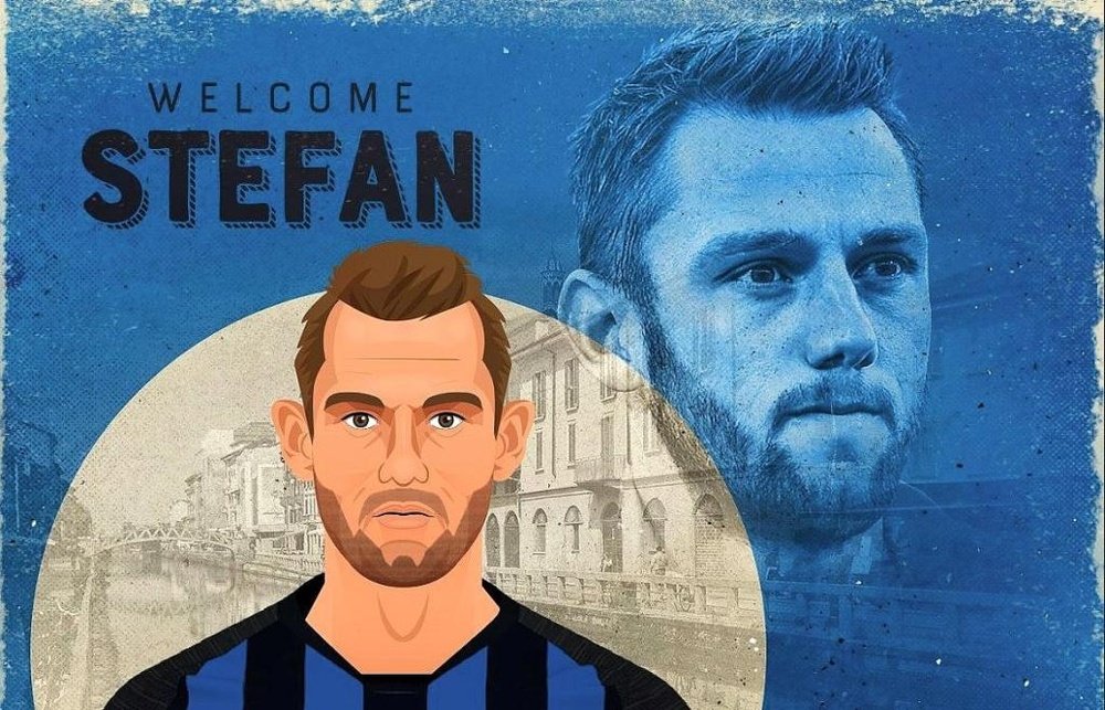 Stefan De Vrij chega para reforçar o sistema defensivo da Inter. Twitter/Inter