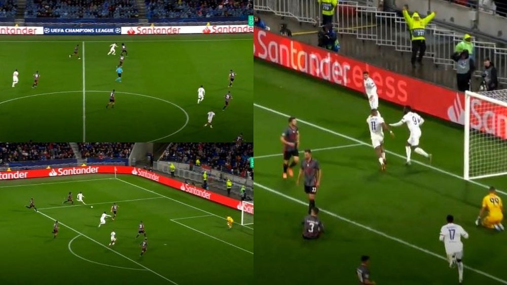 Aouar recordó a Neymar con una asistencia para el recuerdo. Captura/Movistar+
