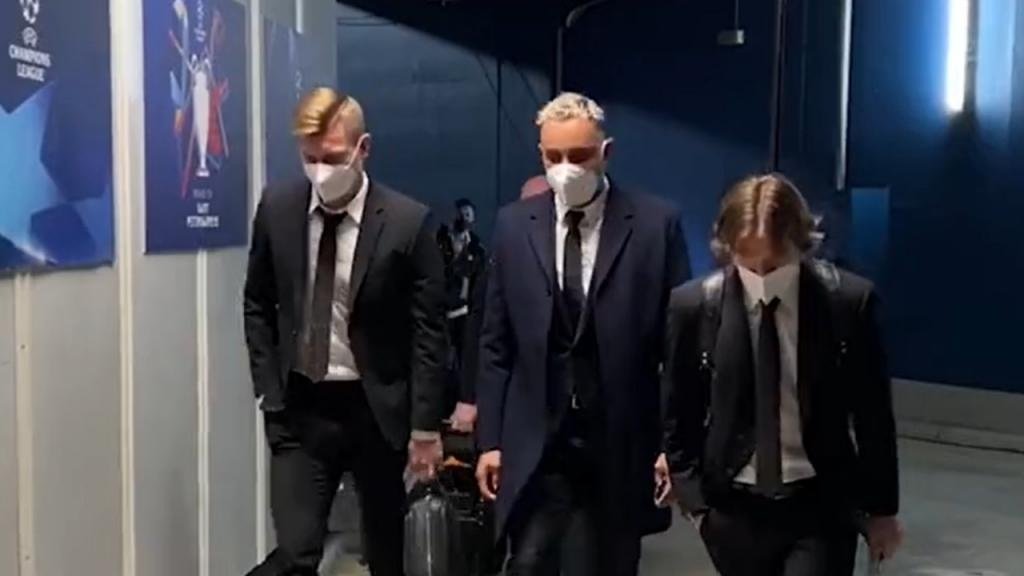 Keylor llegó al estadio... ¡junto a Kroos, Modric y el resto del plantel madridista!