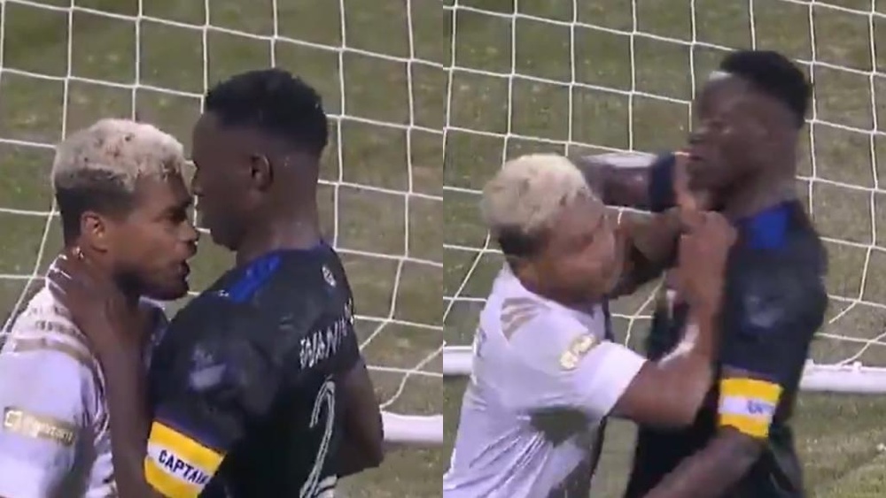 Wanyama y Josef Martínez llegaron a las manos en pleno partido. Twitter/SC_ESPN