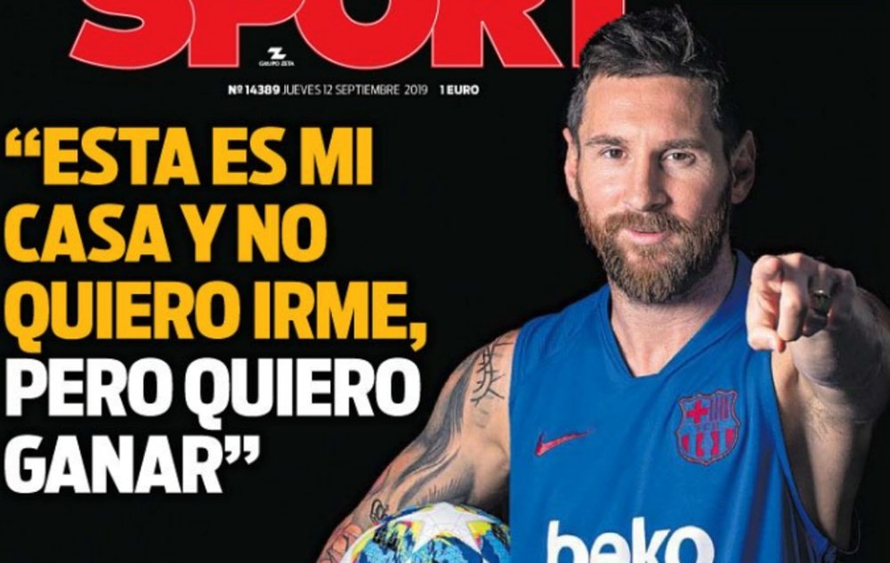 Messi et ses déclarations pour 'Sport'. Sport