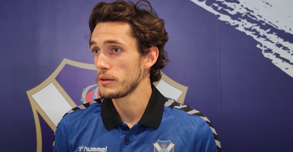 Álex Corredera se estrena con un gol en su primer partido con el Tenerife. Captura/CDTenerife