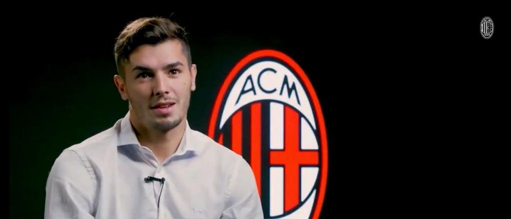 Brahim gave his first comments as a Milan player. Captura/acmilan