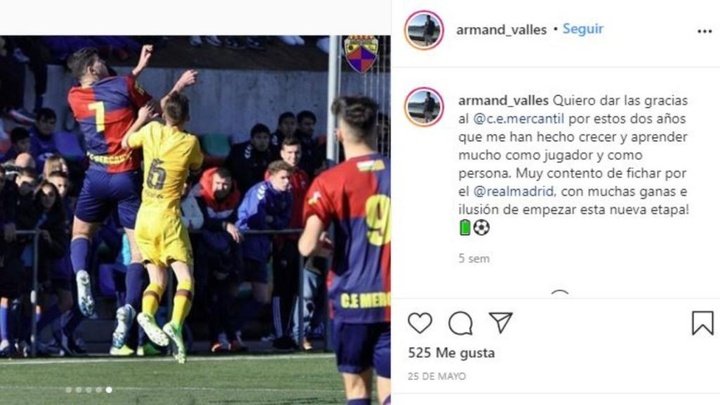 El Madrid refuerza su cantera con Armand Vallés