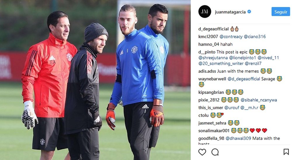 El buen rollo entre los españoles del United da de qué hablar. Instagram