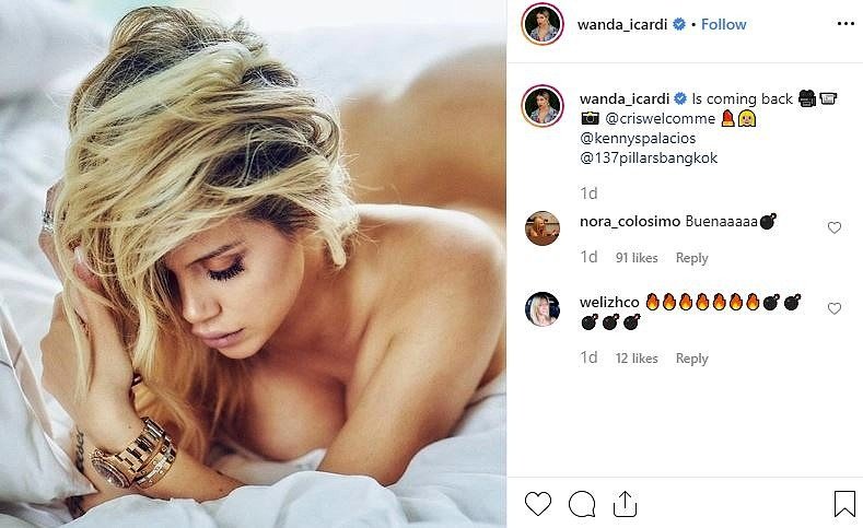 Wanda Nara : la femme de Mauro Icardi, plus sexy que jamais sur Instagram