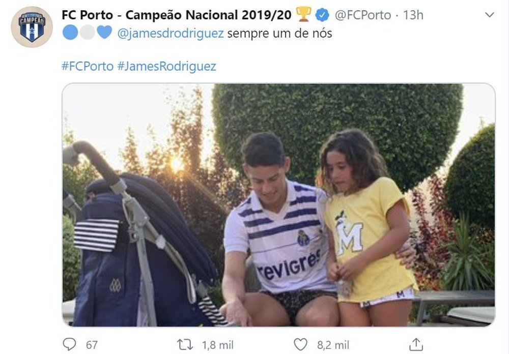 Una imagen que ha despertado los rumores. Twitter/FCPorto