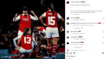 La estrella del Arsenal se queda sin Mundial. Captura/Instagram/viviannemiedema