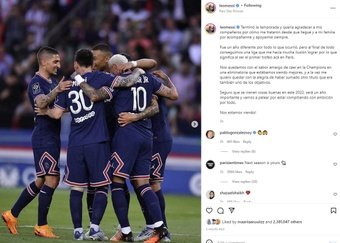 El PSG puso punto y final a su temporada con una goleada al Metz. Instagram/leomessi