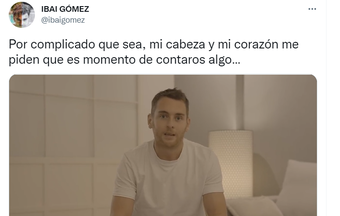 Ibai Gómez tenía contrato con el Deportivo hasta 2023. Captura/Twitter/ibaigomez
