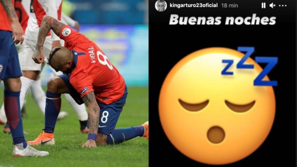 El enfado de Vidal por la capitanía de Bravo. Montaje/EFE/Instagram