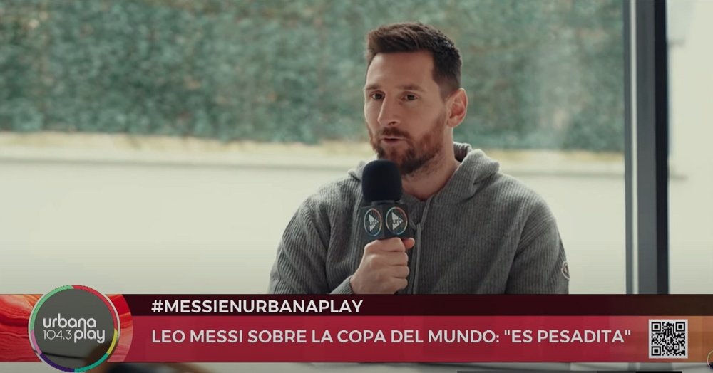 Messi falou pela primeira vez após vencer a Copa. Captura/YouTube/UrbanaPlay
