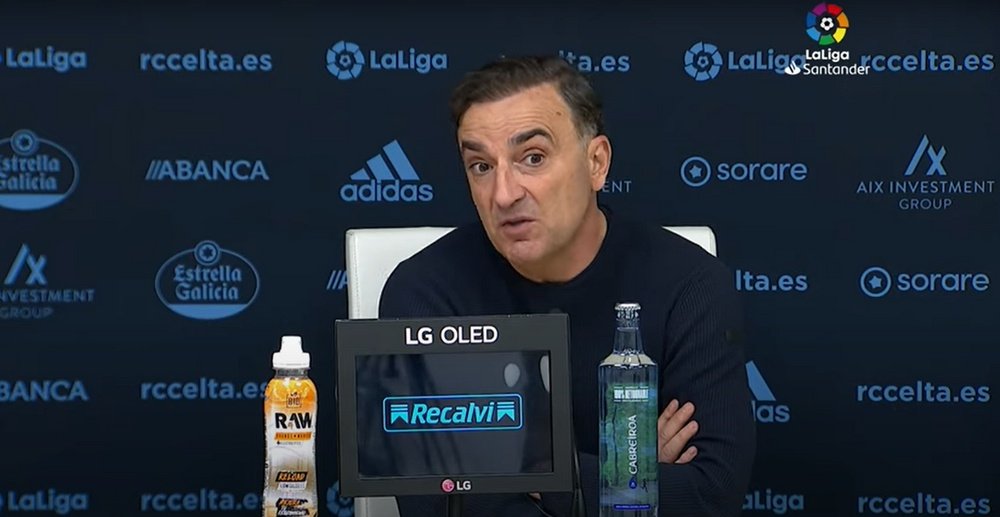 Carlos Carvalhal dijo que el Celta mereció ganar. Captura/YouTube/LaLiga