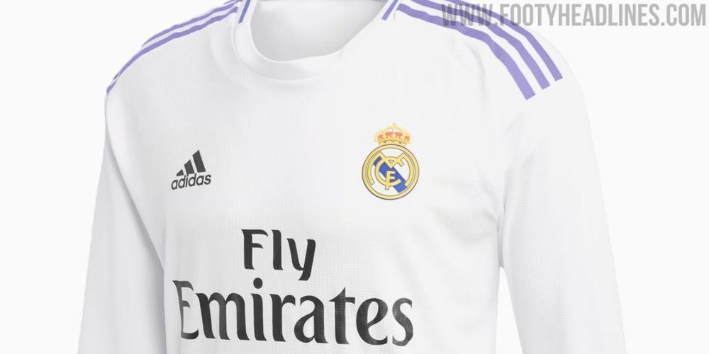Real Madrid's rumored home kit for next season. Screenshot/FootyHeadlines