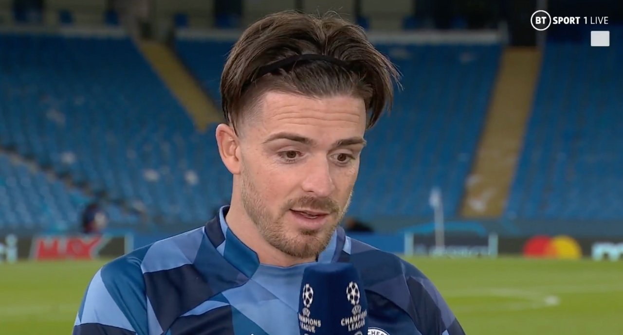 Grealish was one of the best performers of the Madrid clash. Screenshot/BTSportFootball