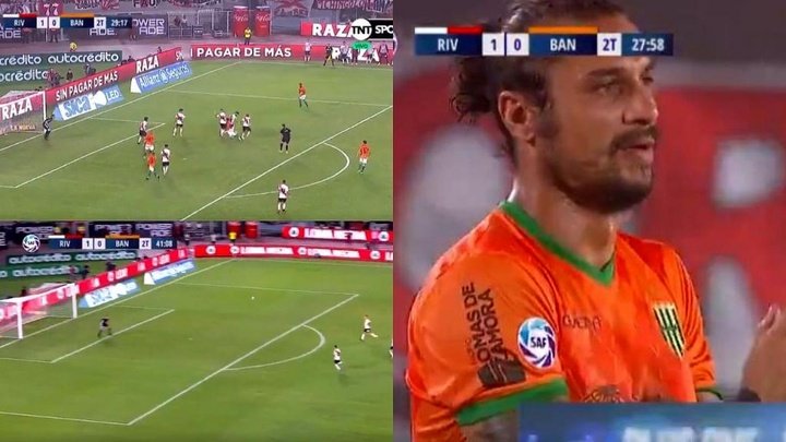 La vuelta de Osvaldo a Núñez: posible penalti, casi gol y su 