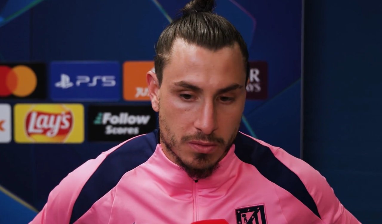 Jose Maria Gimenez is confident of turning the tie around in the second leg. Screenshot/Atlético