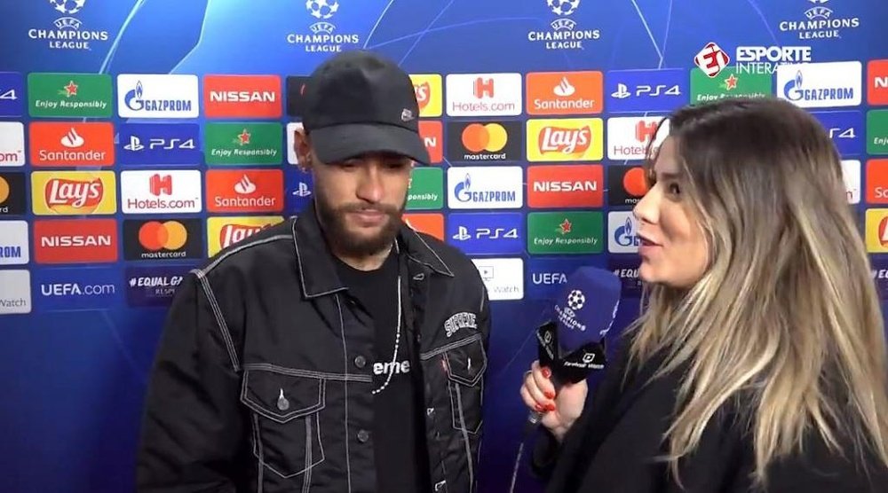 Neymar abordó el polémico debate sobre su relación con Cavani. Captura/EsporteInterativo