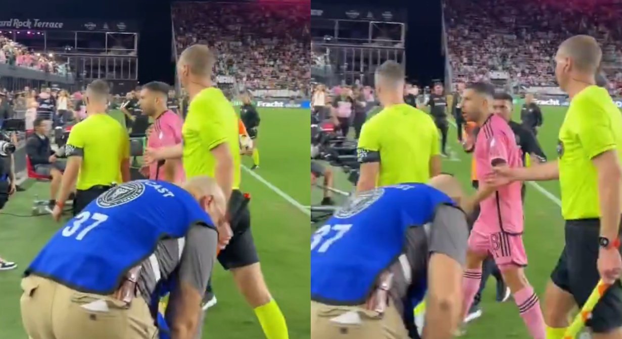 Jordi Alba y la tensión con la eliminación del Inter Miami. X/hildadaniela