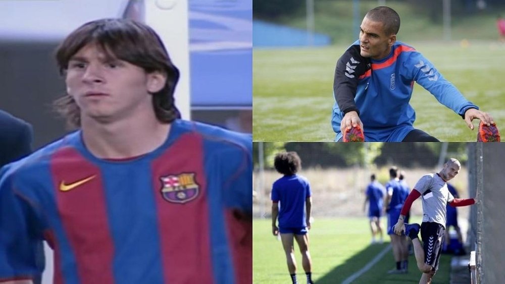 ¿Qué fue de los otros cuatro canteranos que vieron el debut de Messi? Montaje