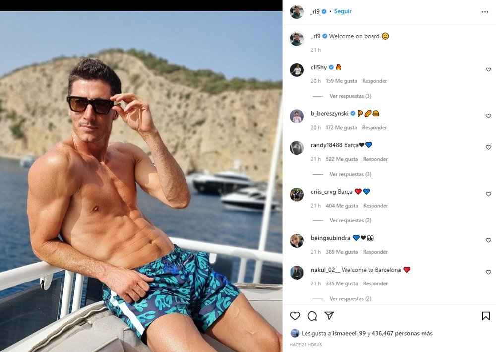 Se acabaron las vacaciones en Ibiza para Lewandowski. Captura/_rl9