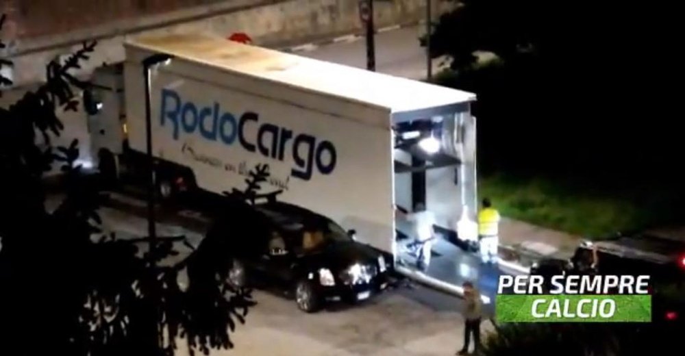 Ronaldo sent a fleet of cars from Turin to Madrid. Captura/PerSempreCalcio
