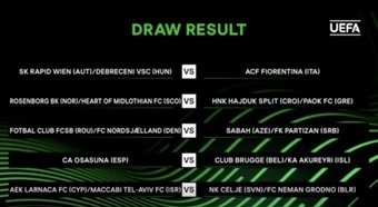 Osasuna conoció este lunes su rival en la previa de la Conference League. O mejor dicho, a sus 2 posibles rivales, ya que los rojillos se medirán al vencedor de la eliminatoria entre el Club Brujas belga y el KA Akureyri isalndés.