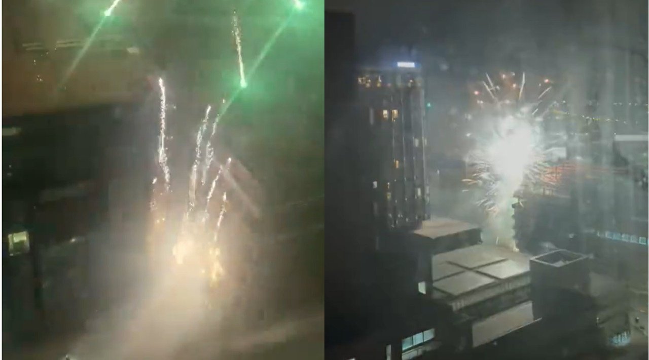 La ida 'empezó' de madrugada: fuegos artificiales para impedir dormir al Madrid en Liverpool