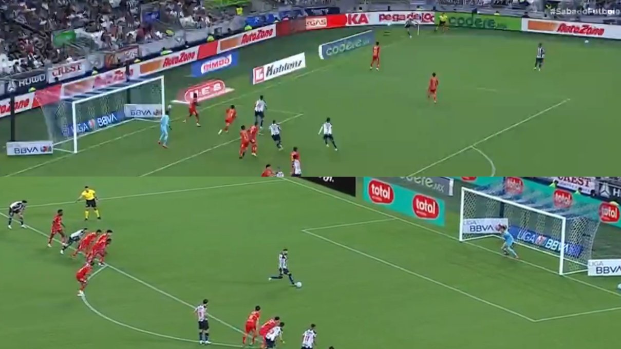 Del gol olímpico de Canales al penalti sin 'Panenka' de Ramos. Captura/TUDN