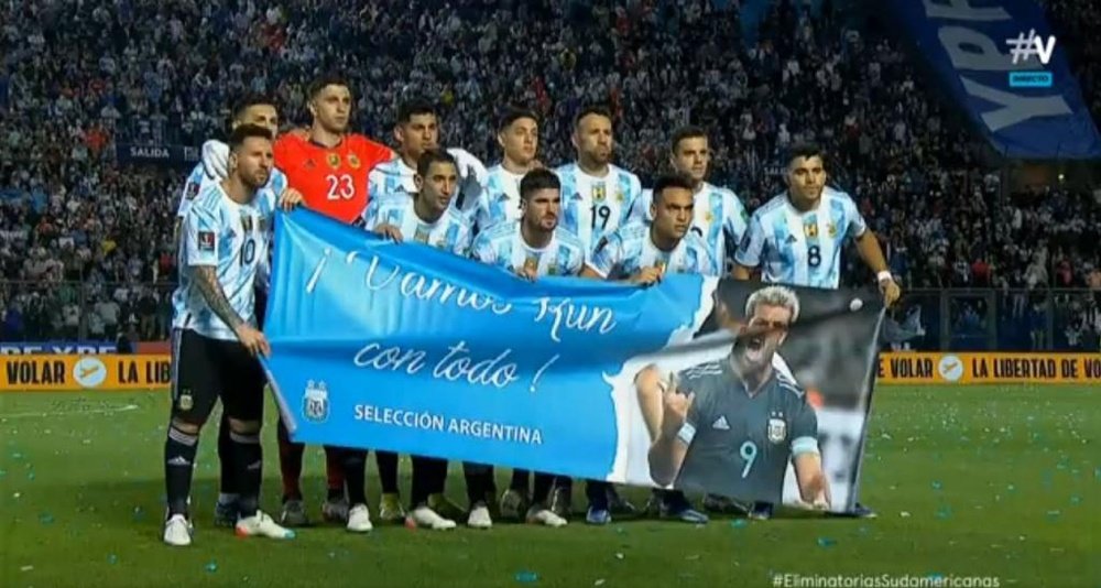 L'Argentine apporte son soutien à Sergio Agüero. Capture/Vamos