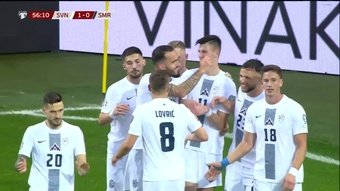 Eslovenia doblegó a San Marino (2-0) en el segundo partido de clasificación para la Eurocopa de 2024 en Alemania. Benjamin Sesko y Roberto Di Maio en propia puerta sumaron los goles de la contienda.
