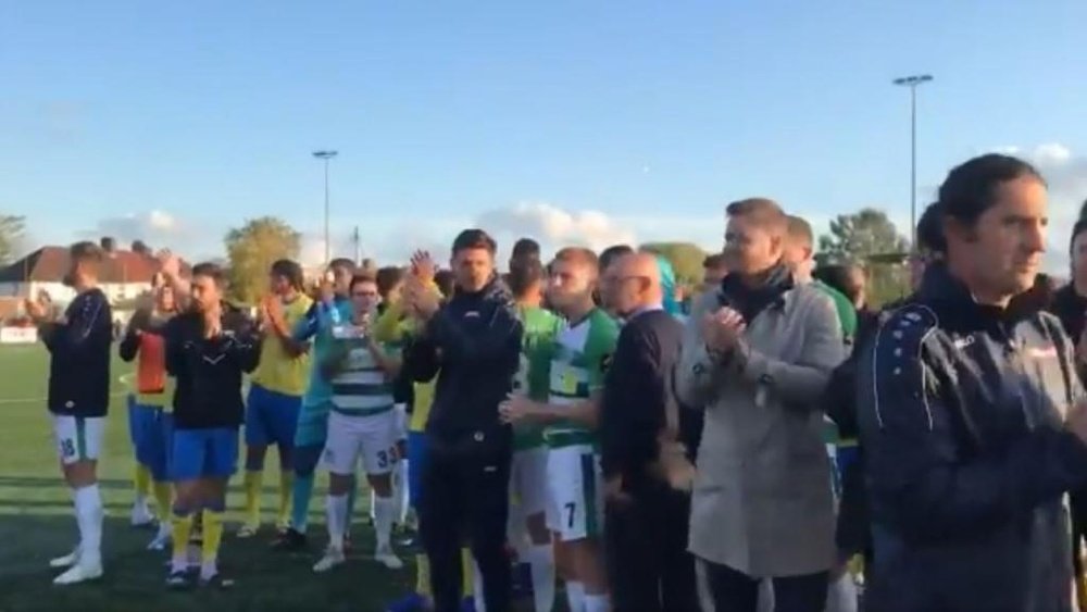 Racism saw the FA Cup tie brought to an early conclusion. Captura/YeovilTown