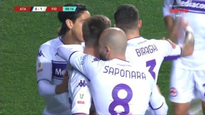 Com golaço no último lance do jogo, Fiorentina elimina Atalanta
